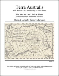 Terra Australis with Roll the Old Chariot Along SATB choral sheet music cover Thumbnail